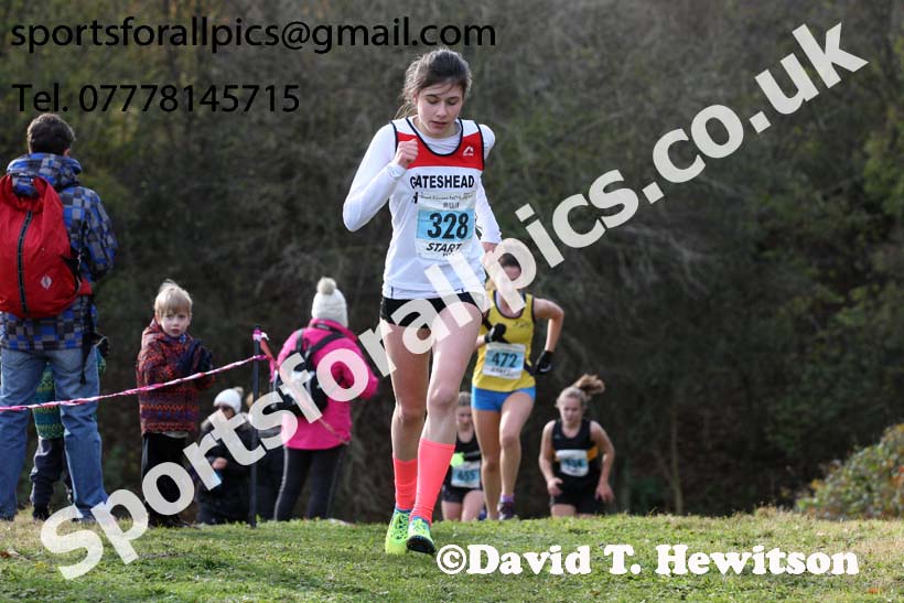 Womens under-17s and under-20s 2017 Start Fitness North Eastern Harrier League, Aykley Heads, Durham. Photo:  David T. Hewitson/Sports for All Pics